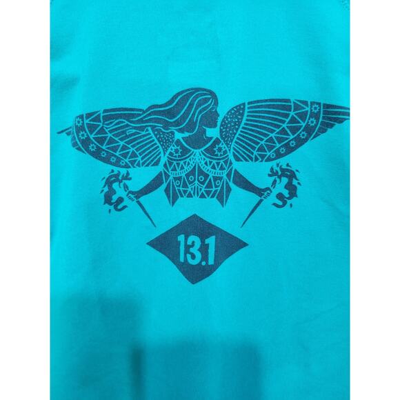 Nike Running Dri-Fit Womens Long Sleeve XSmall Turqoise WA D.C Marathon - Picture 9 of 12